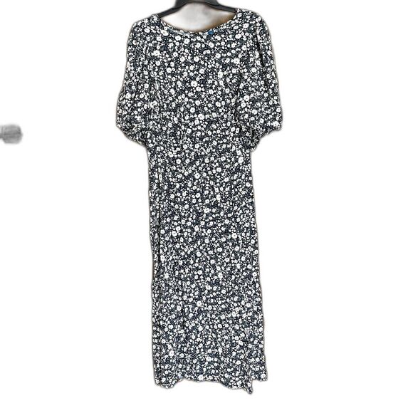 Old Navy Maxi Dress Blue Floral Puff Sleeve 3X Prairie Cottage Core Peasant NWT - Picture 1 of 8